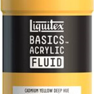 Liquitex - Basics Fluid Akrylmaling - Cadmium Yellow Deep Hue 118 Ml