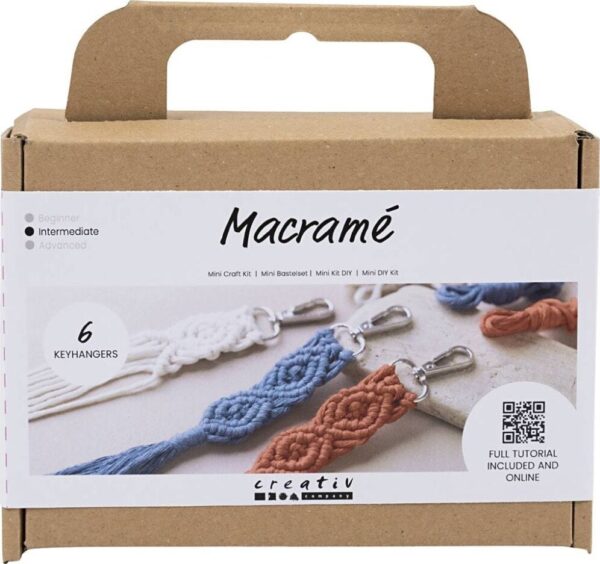 Macramé Nøglering Diy Kit Til øvede