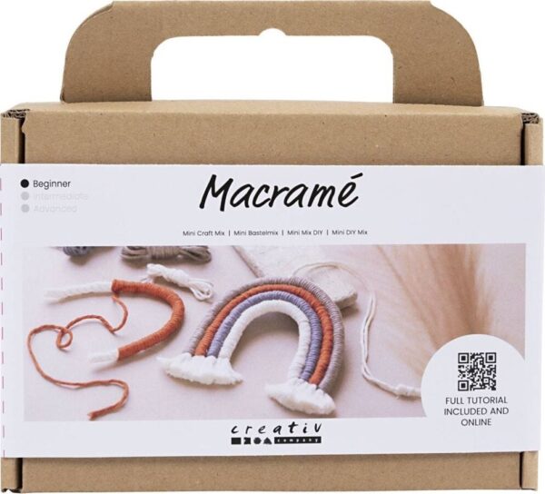 Macramé Regnbue Diy Kit Til Begyndere