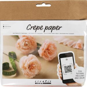 Mini Diy Kit Crepepapir - Nelliker - Stræk/crepe 180% - 105 G