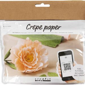 Mini Diy Kit Crepepapir - Pæon - Stræk/crepe 180% - 105 G