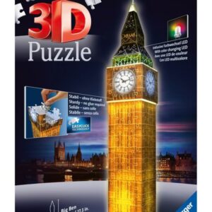 Ravensburger Big Ben Night Edition - 216p 3D Puslespil