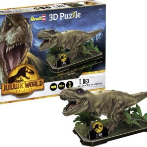 Revell 3d Puzzle - T-rex - Tyrannosaurus Rex - 54 Brikker - 44 Cm