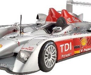 Revell - Audi R10 Tdi Bil Byggesæt + 3d Diorama Puslespil - Inkl. Maling - 1:24 - Level 4 - 05682