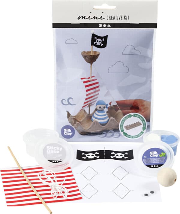 Silk Clay - Diy Kit - æggebakke Piratskib