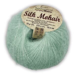 Silk Mohair - Eksklusivt Garn med Mulberry Silke og Mohair i Særklasse - Lys Mint 540