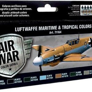 Vallejo - Maling Sæt Til Modelhobby - Luftwaffe Maritime - Air War - 8x17 Ml