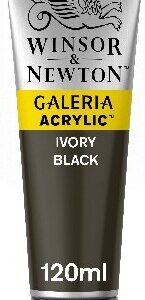 Winsor & Newton Akrylmaling - Galeria - Sort 120 Ml